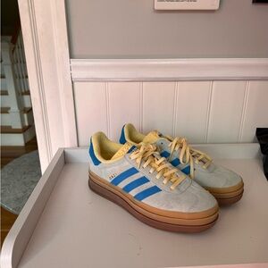 Adidas Gazelle Platform women’s  Sneakers - Blue & butter yellow